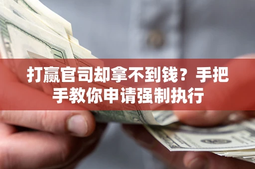 武汉打赢官司却拿不到钱？手把手教你申请强制执行