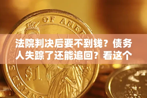 武汉法院判决后要不到钱？债务人失踪了还能追回？看这个方法！