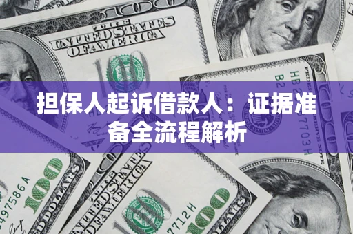 武汉担保人起诉借款人：证据准备全流程解析