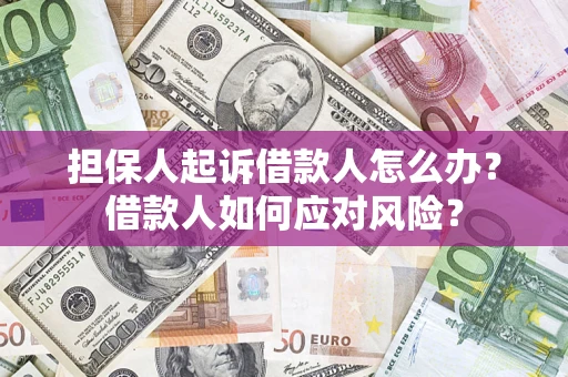武汉担保人起诉借款人怎么办？借款人如何应对风险？