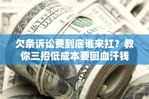 武汉欠条诉讼费到底谁来扛？教你三招低成本要回血汗钱